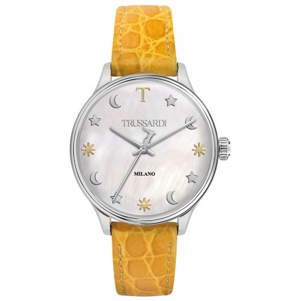 TRUSSARDI T-Complicity Yellow Leather Strap R2451130501