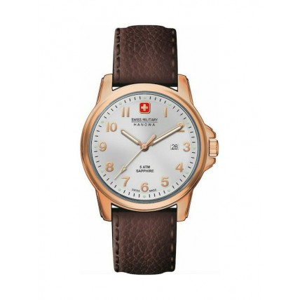 SWISS MILITARY HANOWA Swiss Soldier Prime Brown Leather Strap 06-4141.2.09.001