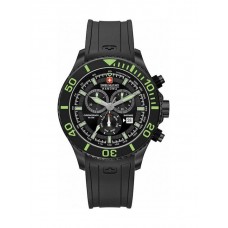 SWISS MILITARY Hanowa Hanowa Immersion Black Rubber Chronograph 06-4226.13.007