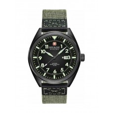SWISS MILITARY HANOWA Airborne Khaki Fabric Strap 06-4258.13.007