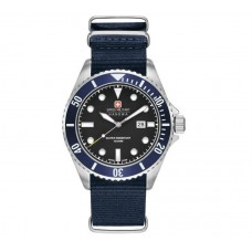 SWISS MILITARY HANOWA Sea Lion Blue Fabric Strap 06-4279.04.007.03