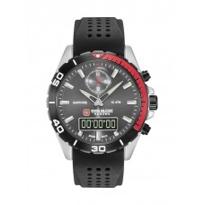 SWISS MILITARY Hanowa Multimission Black Rubber Chronograph 06-4298.3.04.009