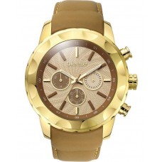 BREEZE Midtown Cocktail Chrono Light Brown Leather Strap 110261.4