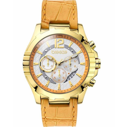 BREEZE Sunset Boulevard Gold Chrono Orange 110351.9