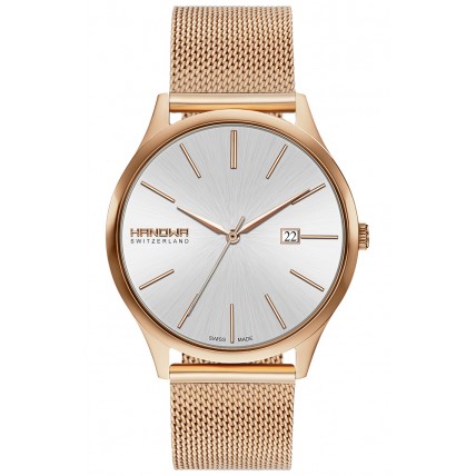 HANOWA Pure Rose Gold Stainless Steel Bracelet 16-3075.09.001 HANOWA Pure Rose Gold Stainless Steel Bracelet 16-3075.09.001