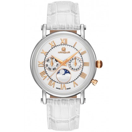 HANOWA Selena Multifunction White Leather Strap 16-6059.12.001.01 HANOWA Selena Multifunction White Leather Strap 16-6059.12.001.01