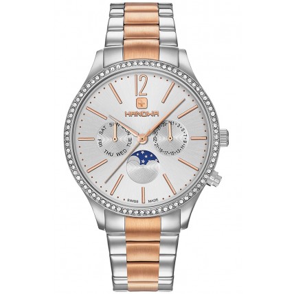 HANOWA Leandra Crystals Two Tone Stainless Steel Bracelet 16-7068.12.001 HANOWA Leandra Crystals Two Tone Stainless Steel Bracelet 16-7068.12.001