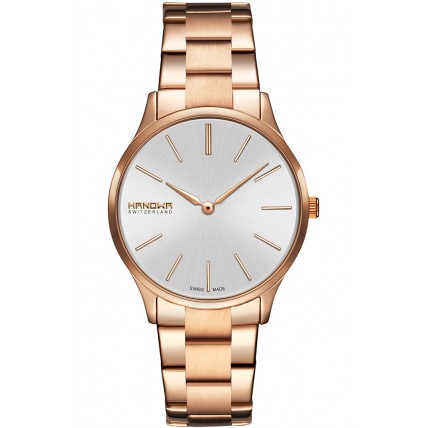 HANOWA Pure Rose Gold Stainless Steel Bracelet 16-7075.09.001 HANOWA Pure Rose Gold Stainless Steel Bracelet 16-7075.09.001