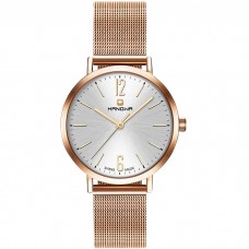 Hanowa Tessa Stainless Steel με μπρασελέ και ασημί καντράν 16-9077.09.001