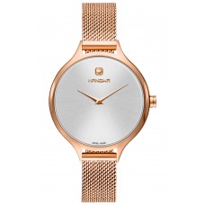 HANOWA Glossy Rose Gold Stainless Steel Bracelet 16-9079.09.001