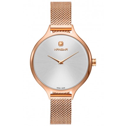 HANOWA Glossy Rose Gold Stainless Steel Bracelet 16-9079.09.001 HANOWA Glossy Rose Gold Stainless Steel Bracelet 16-9079.09.001