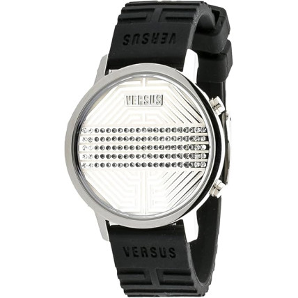 VERSUS VERSACE Hollywood Digital Black Rubber Strap 3C7110
