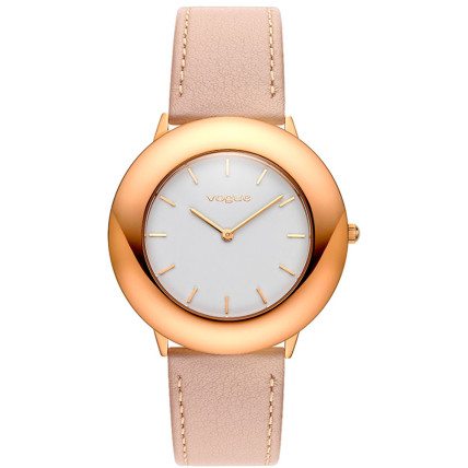 VOGUE Orchid Rose Gold Pink Leather Strap 812792 VOGUE Orchid Rose Gold Pink Leather Strap 812792