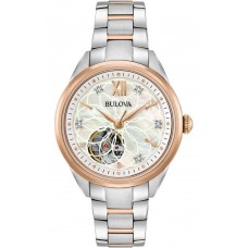 BULOVA Classic Diamond Collection Two Tone Stainless Steel Bracelet 98P170