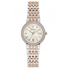 BULOVA Diamond Two Tone Stainless Steel Bracelet 98R280 