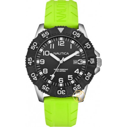 NAUTICA NSR 103 Green Rubber Strap A12639G