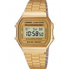 CASIO Collection με Χρυσό Ατσάλινο Μπρασελέ A168WG-9EF