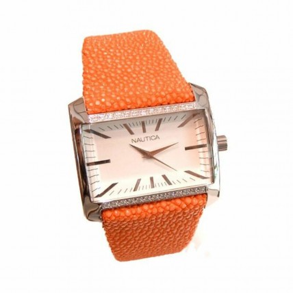 NAUTICA Γυναικείο Ρολόι με Πορτοκαλί Δερμάτινο Λουράκι A17530L NAUTICA Γυναικείο Ρολόι με Πορτοκαλί Δερμάτινο Λουράκι A17530L