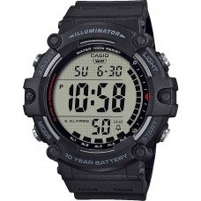 CASIO Standard Chronograph Black Rubber Strap AE-1500WH-1AVEF