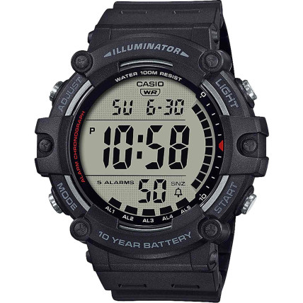 CASIO Standard Black Rubber Strap AE-1500WH-1AVEF