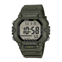 CASIO Standard Digital Khaki Rubber Strap AE-1600HX-3AVEF