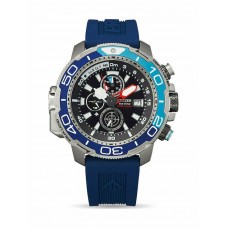 CITIZEN Promaster Aqualand Eco-Drive Chronograph Blue Polyurethane Strap BJ2169-08E