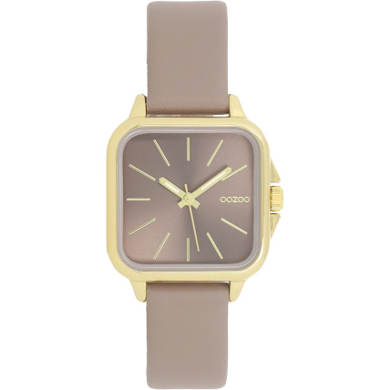 OOZOO Timepieces, Gold case with Grey Leather Strap C11612 OOZOO Timepieces, Gold case with Grey Leather Strap C11612