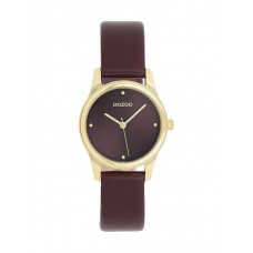 OOZOO Τimepieces Red Leather Strap C11627