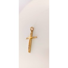 ΓΥΝΑΙΚΕΙΟΣ ΣΤΑΥΡΟΣ ΧΡΥΣΟ K14 με ζιργκόν στις γωνίες (CRG104)