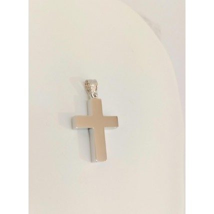 ΑΝΔΡΙΚΟΣ ΣΤΑΥΡΟΣ ΛΕΥΚΟ 14K CRW91