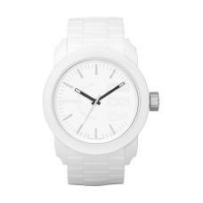 DIESEL Unisex White Dial-Rubber Strap DZ1436
