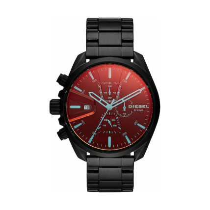 DIESEL Ρολόι MS9 Chrono με Μεταλλικό Μπρασελέ σε Μαύρο χρώμα DZ4489