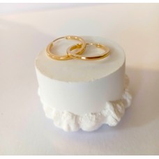 Σκουλαρίκια Κρίκοι Χρυσά Πλακέ 14Κ (E266)