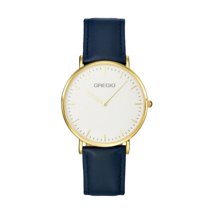 GREGIO Bondy Blue Leather Strap GR120071