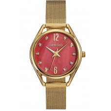 GREGIO Cluster Crystals Gold Stainless Steel Bracelet GR510022