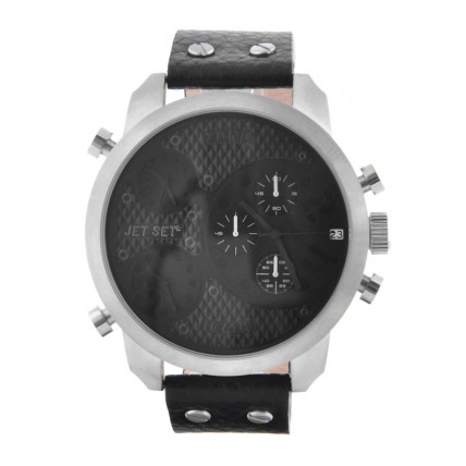JET SET Dual Time Black Leather Chronograph J10233-267 JET SET Dual Time Black Leather Chronograph J10233-267
