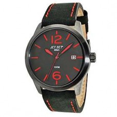 JET SET Milan Black Leather Strap J6380G-237