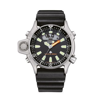 Citizen Promaster Aqualand Divers Black Rubber Strap JP2000-08E
