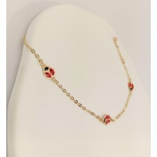 Παιδικό Βραχιόλι Χρυσό 9Κ - Πασχαλίτσες (KID139)