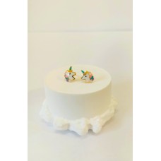 Παιδικά Σκουλαρίκια Χρυσά 9Κ - Πρόσωπο Μονόκερου (KID152 - ER4003)