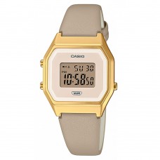 Casio Vintage Ladies Digital Gold Leather LA680WEGL-5EF