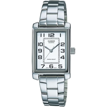 CASIO Collection Silver Stainless Steel Bracelet LTP-1234PD-7BEG