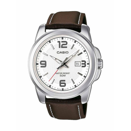 CASIO Collection Brown Leather Strap MTP-1314PL-7AVEF CASIO Collection Brown Leather Strap MTP-1314PL-7AVEF