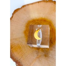 Μενταγιόν Μοτίφ σε Κίτρινο Χρυσό 14Κ Μισοφέγγαρο με ζιργκόν (N236)