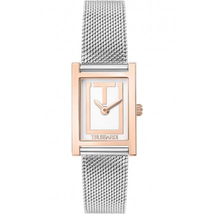 TRUSSARDI T-Strict Silver Stainless Steel Bracelet R2453155503