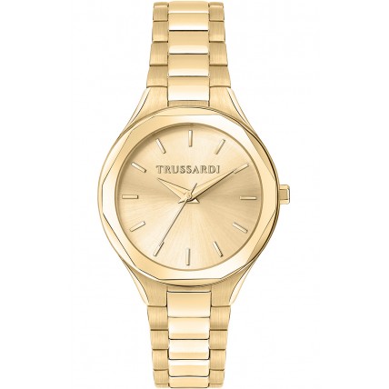 TRUSSARDI T-Small Gold Stainless Steel Bracelet R2453157505 TRUSSARDI T-Small Gold Stainless Steel Bracelet R2453157505