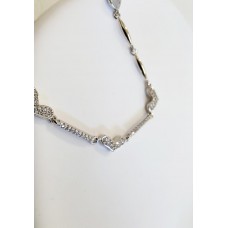 Ασημένιο βραχιόλι επιπλατινωμένο (SB02)