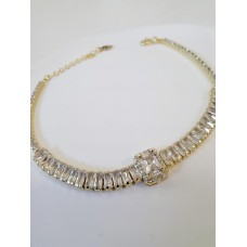 Ασημένιο βραχιόλι επίχρυσο (SB04)