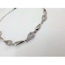 Ασημένιο βραχιόλι επιπλατινωμένο (SB06)