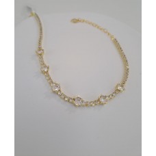 Ασημένιο βραχιόλι επίχρυσο (SB09)